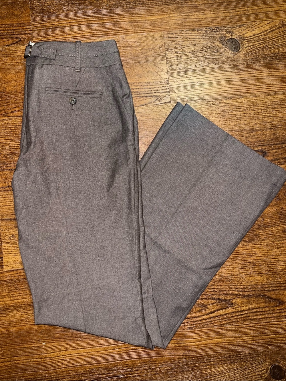 LOFT Julie Trousers Brown Dress Pants Bootcut Flare Career Casual Size 0